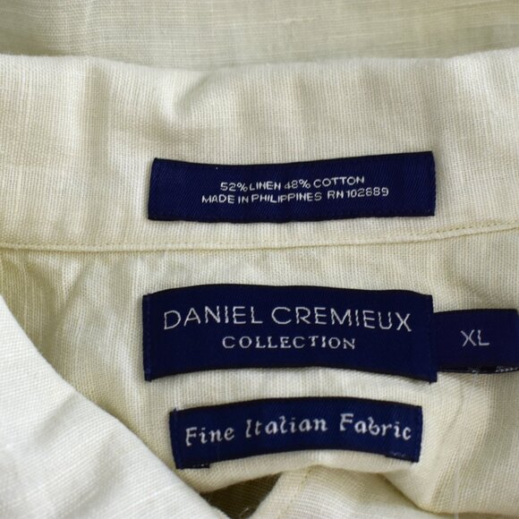 Men's Daniel Cremieux Short Sleeve Shirt Linen Italian Resort Cruise XLARGE Mult - Picture 8 of 8